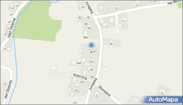 Iwanowice Dworskie, Jurajska, 90, mapa Iwanowice Dworskie