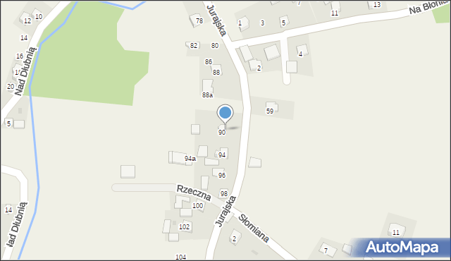 Iwanowice Dworskie, Jurajska, 92, mapa Iwanowice Dworskie