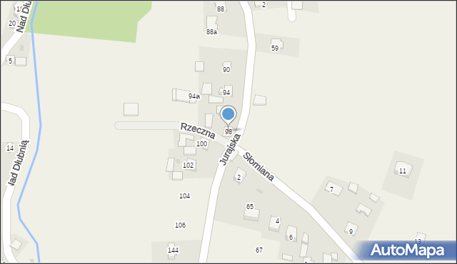 Iwanowice Dworskie, Jurajska, 98, mapa Iwanowice Dworskie