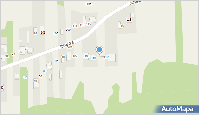 Jaskrów, Jurajska, 110, mapa Jaskrów