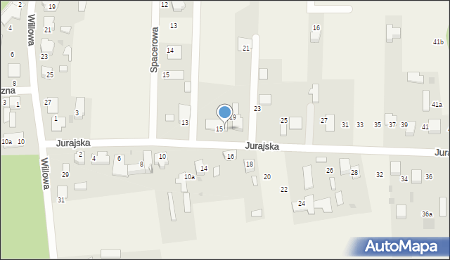 Jaskrów, Jurajska, 17, mapa Jaskrów