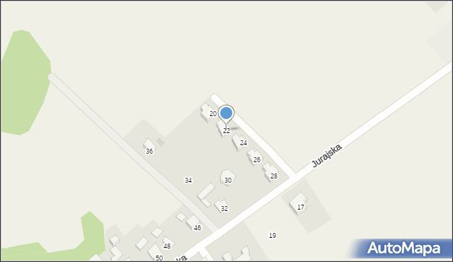 Jerzmanowice, Jurajska, 22, mapa Jerzmanowice
