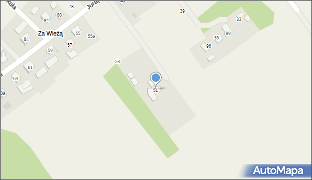 Jerzmanowice, Jurajska, 51, mapa Jerzmanowice