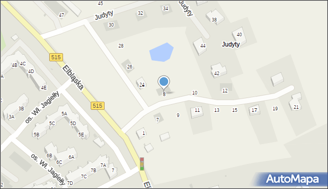 Judyty, Judyty, 8, mapa Judyty