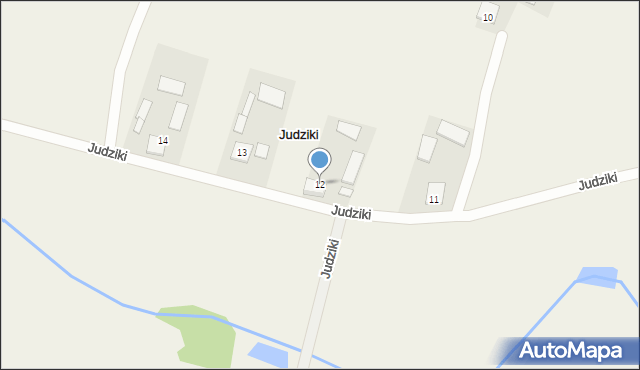 Judziki, Judziki, 12, mapa Judziki