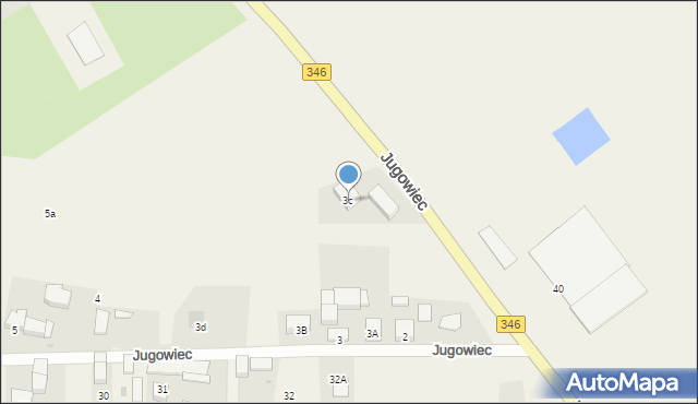 Jugowiec, Jugowiec, 3c, mapa Jugowiec