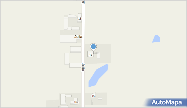 Julia, Julia, 14c, mapa Julia