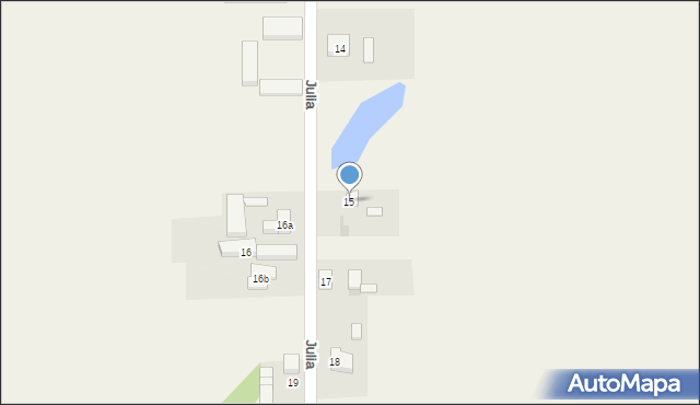 Julia, Julia, 15, mapa Julia