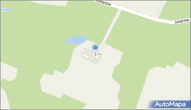 Julianów, Julianów, 6, mapa Julianów