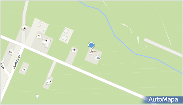 Julianów, Julianów, 20, mapa Julianów