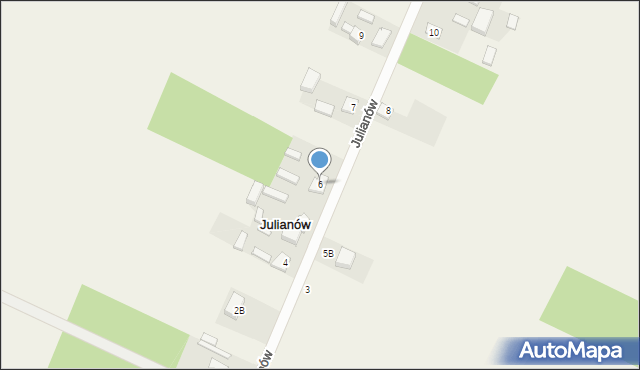 Julianów, Julianów, 6, mapa Julianów