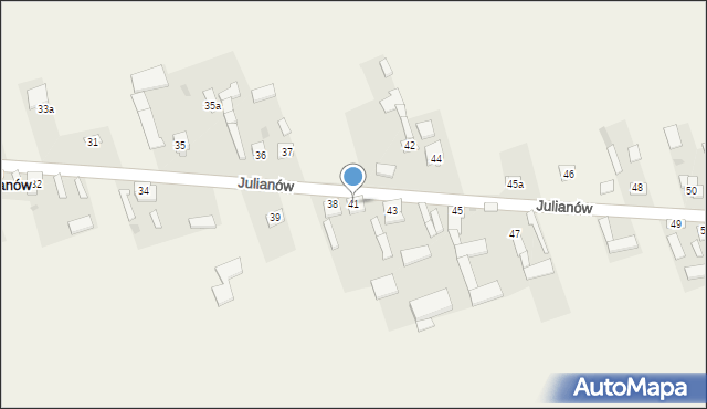 Julianów, Julianów, 41, mapa Julianów