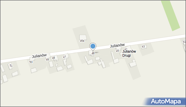Julianów, Julianów, 46, mapa Julianów