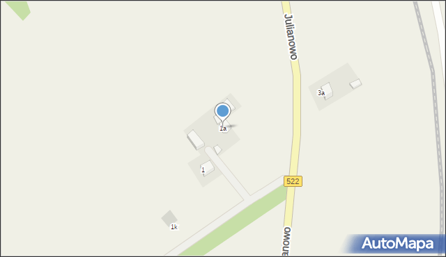 Julianowo, Julianowo, 1a, mapa Julianowo