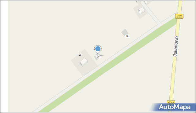 Julianowo, Julianowo, 1ł, mapa Julianowo