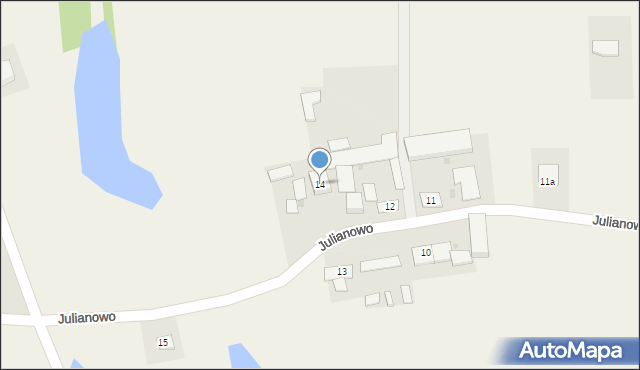 Julianowo, Julianowo, 14, mapa Julianowo