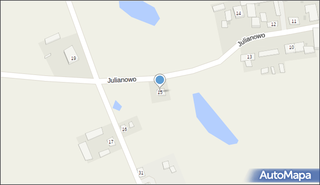 Julianowo, Julianowo, 15, mapa Julianowo