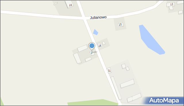 Julianowo, Julianowo, 17, mapa Julianowo