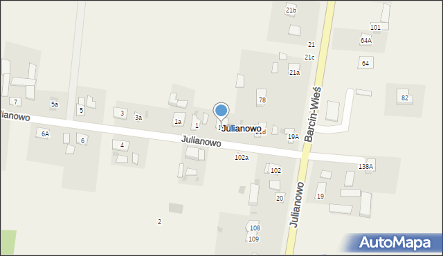 Julianowo, Julianowo, 1B, mapa Julianowo