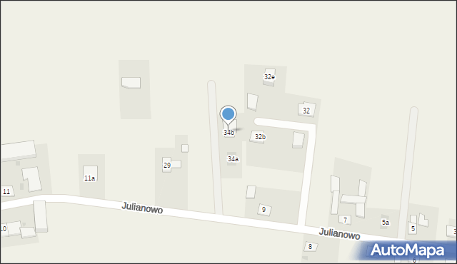 Julianowo, Julianowo, 34b, mapa Julianowo