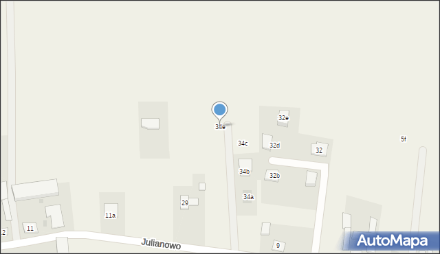 Julianowo, Julianowo, 34e, mapa Julianowo