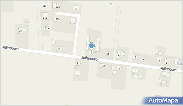 Julianowo, Julianowo, 7, mapa Julianowo