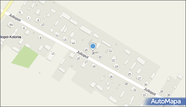 Juliopol, Juliopol, 18, mapa Juliopol