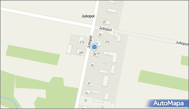 Juliopol, Juliopol, 28, mapa Juliopol