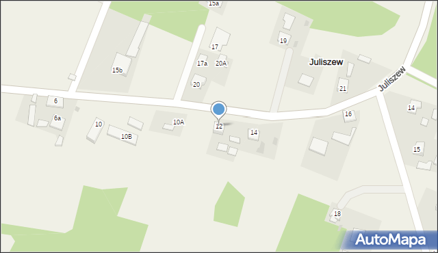 Juliszew, Juliszew, 12, mapa Juliszew