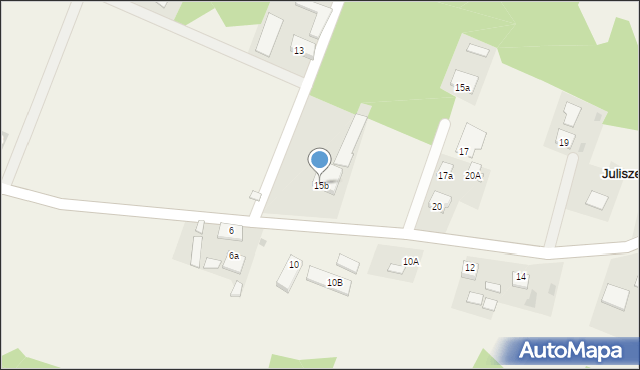 Juliszew, Juliszew, 15b, mapa Juliszew