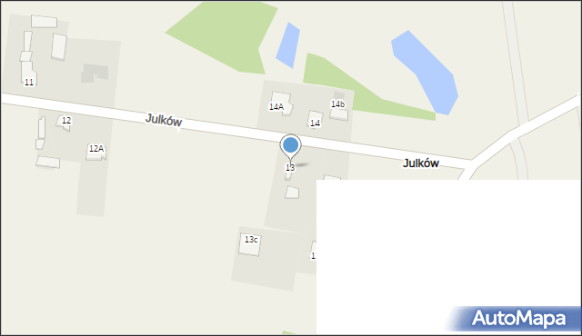 Julków, Julków, 13, mapa Julków