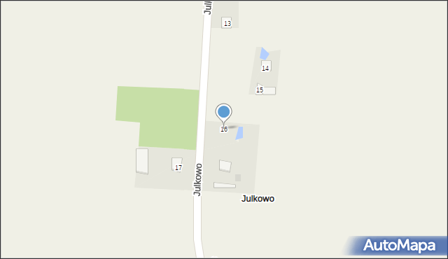 Julkowo, Julkowo, 16, mapa Julkowo