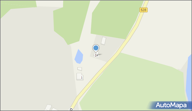 Jurecki Młyn, Jurecki Młyn, 1A, mapa Jurecki Młyn