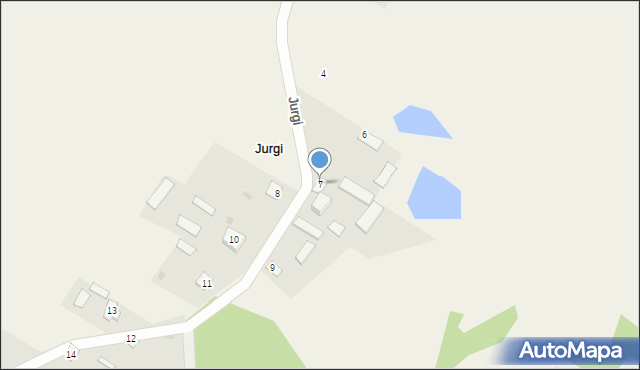 Jurgi, Jurgi, 7, mapa Jurgi