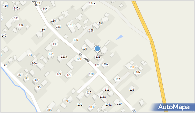 Jurgów, Jurgów, 121, mapa Jurgów