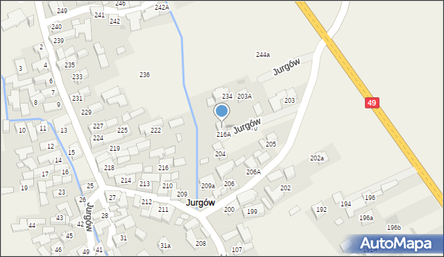 Jurgów, Jurgów, 269, mapa Jurgów