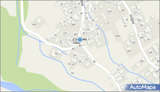 Jurgów, Jurgów, 60, mapa Jurgów