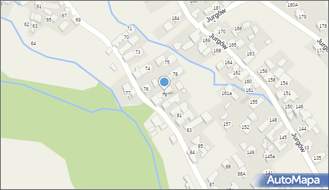 Jurgów, Jurgów, 79, mapa Jurgów