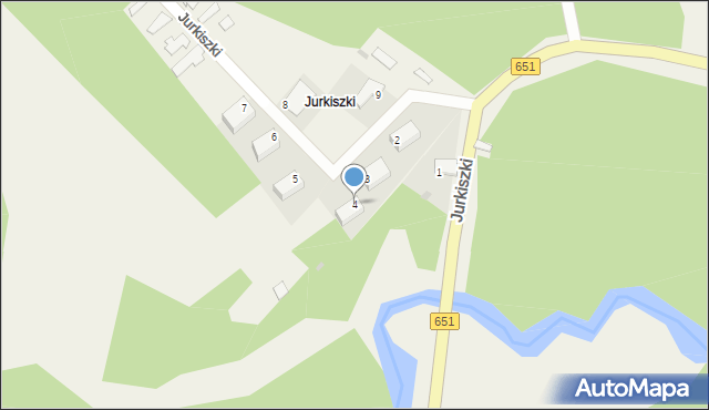 Jurkiszki, Jurkiszki, 4, mapa Jurkiszki