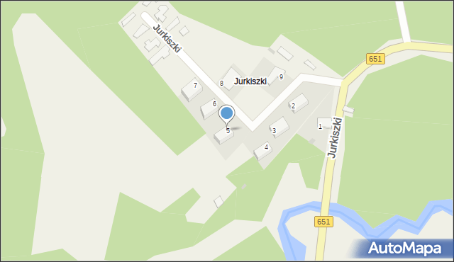 Jurkiszki, Jurkiszki, 5, mapa Jurkiszki