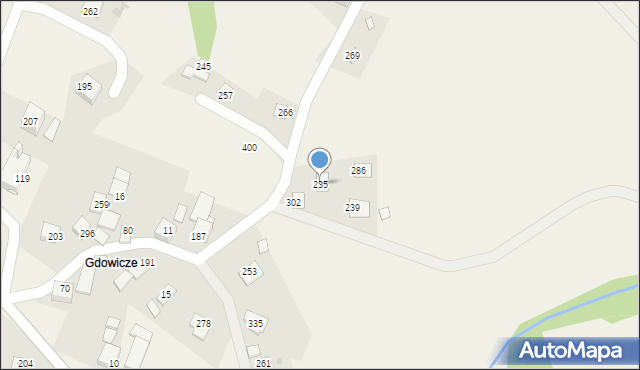Jurków, Jurków, 235, mapa Jurków