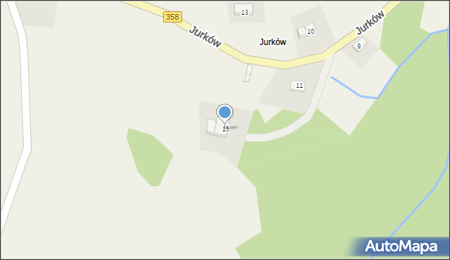 Jurków, Jurków, 15, mapa Jurków