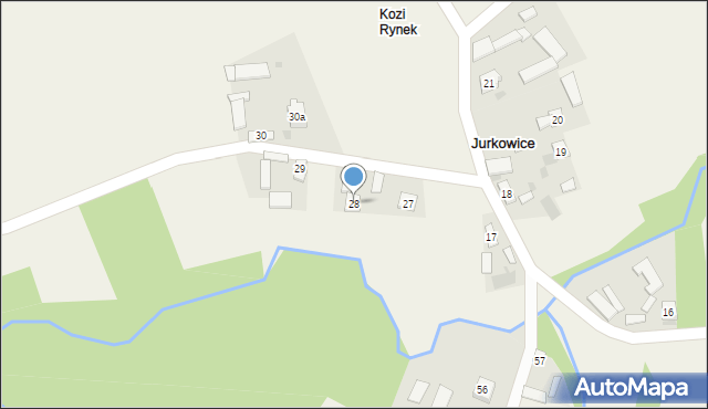 Jurkowice, Jurkowice, 28, mapa Jurkowice