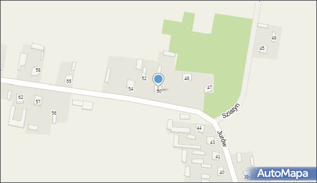 Jurów, Jurów, 50, mapa Jurów