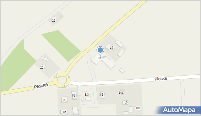 Juryszewo, Juryszewo, 19/1, mapa Juryszewo
