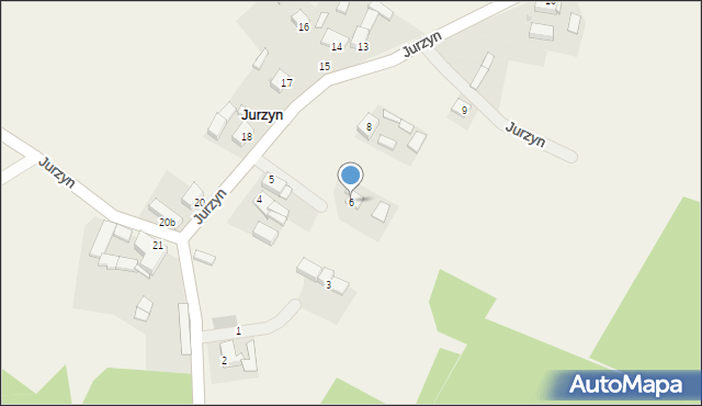 Jurzyn, Jurzyn, 6, mapa Jurzyn