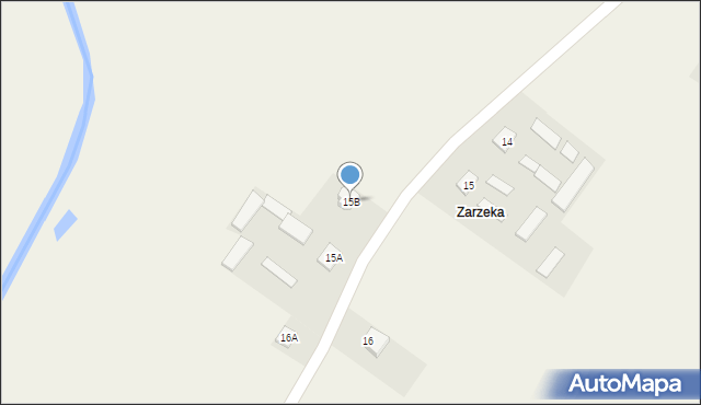 Jusaki-Zarzeka, Jusaki-Zarzeka, 15B, mapa Jusaki-Zarzeka