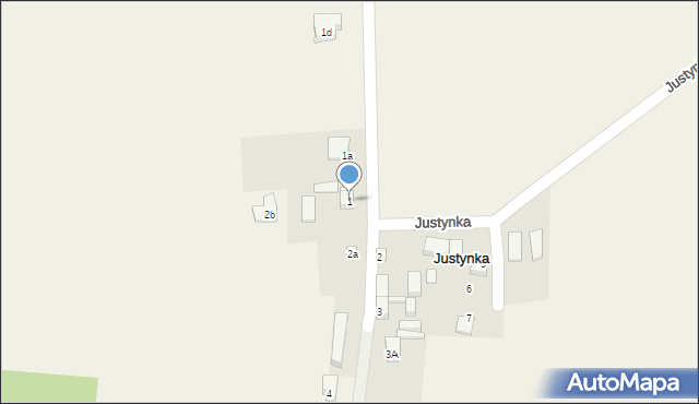 Justynka, Justynka, 1, mapa Justynka