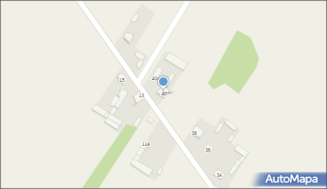 Justynów, Justynów, 40, mapa Justynów