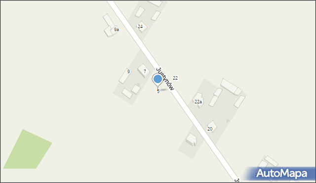 Justynów, Justynów, 5, mapa Justynów